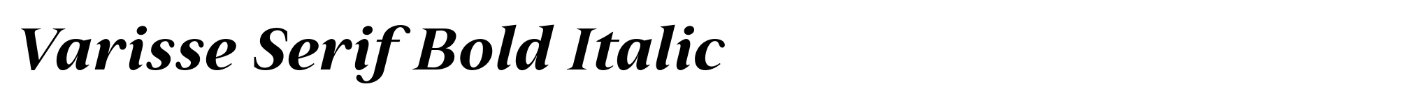 Varisse Serif Bold Italic image
